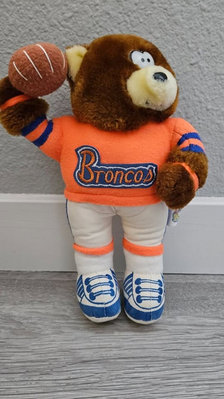 Denver Broncos Vintage Bear Plush Toy 1992 The Good Stuff Co